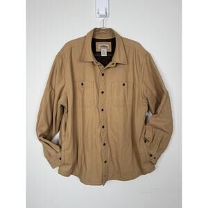 Vintage LL Bean Barn Jacket Mens XL Fleece Lined Canvas Coat Katahdin Iron Works